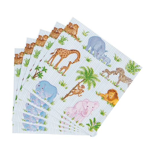 Caspari 18510C Safari Baby Cocktail Napkins