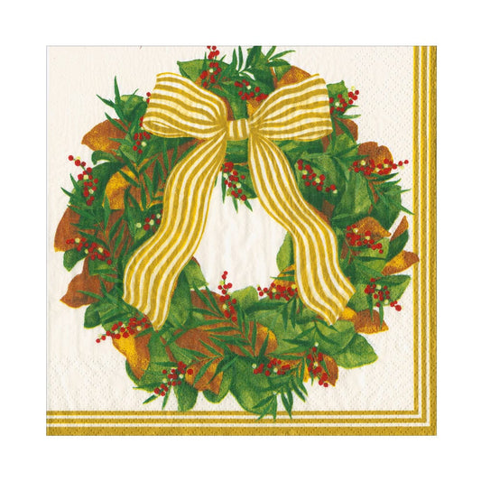 Caspari 18580 Magnolia Wreath Napkins
