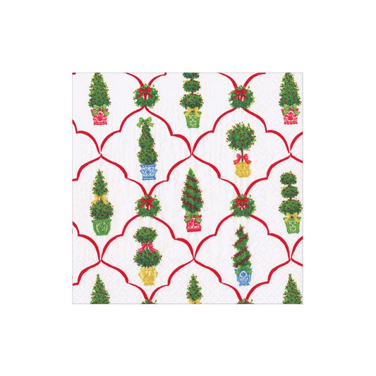 Caspari 18610 Petit Jardin De Noel Napkins