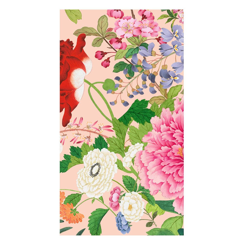 Caspari 18960 A Profusion of Flowers 2 Napkins - Shell Pink