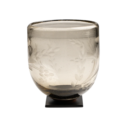Jan Barboglio 1924CL Medici Votive w/Laurel Etched On Stand
