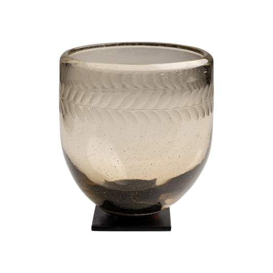 Jan Barboglio 1925CL Alfonso Votive w/Laurel Etched On Stand