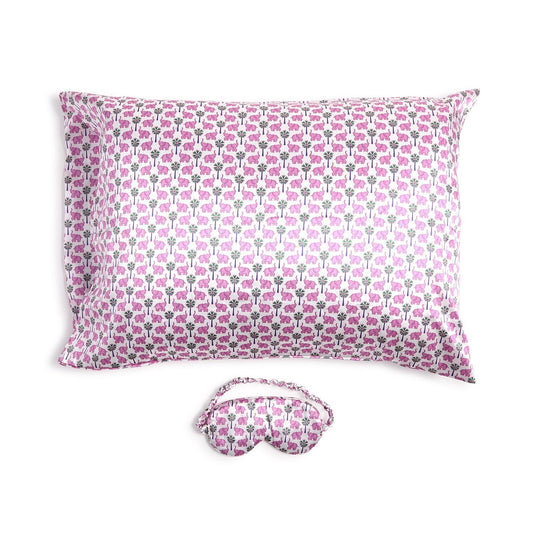 Two's Company 201369 Pillowcase and Eye Mask Set