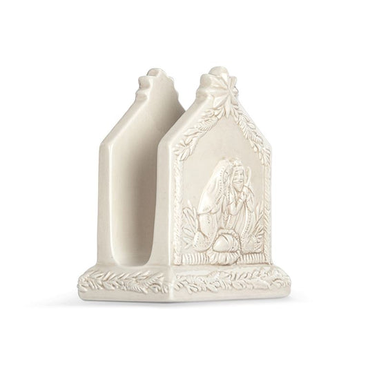 Demdaco 2020250133 Holy Family Sculpted Cream Napkin Holder