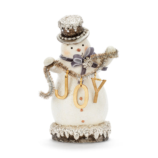Demdaco 2020250257 Snowman Figurine with Joy
