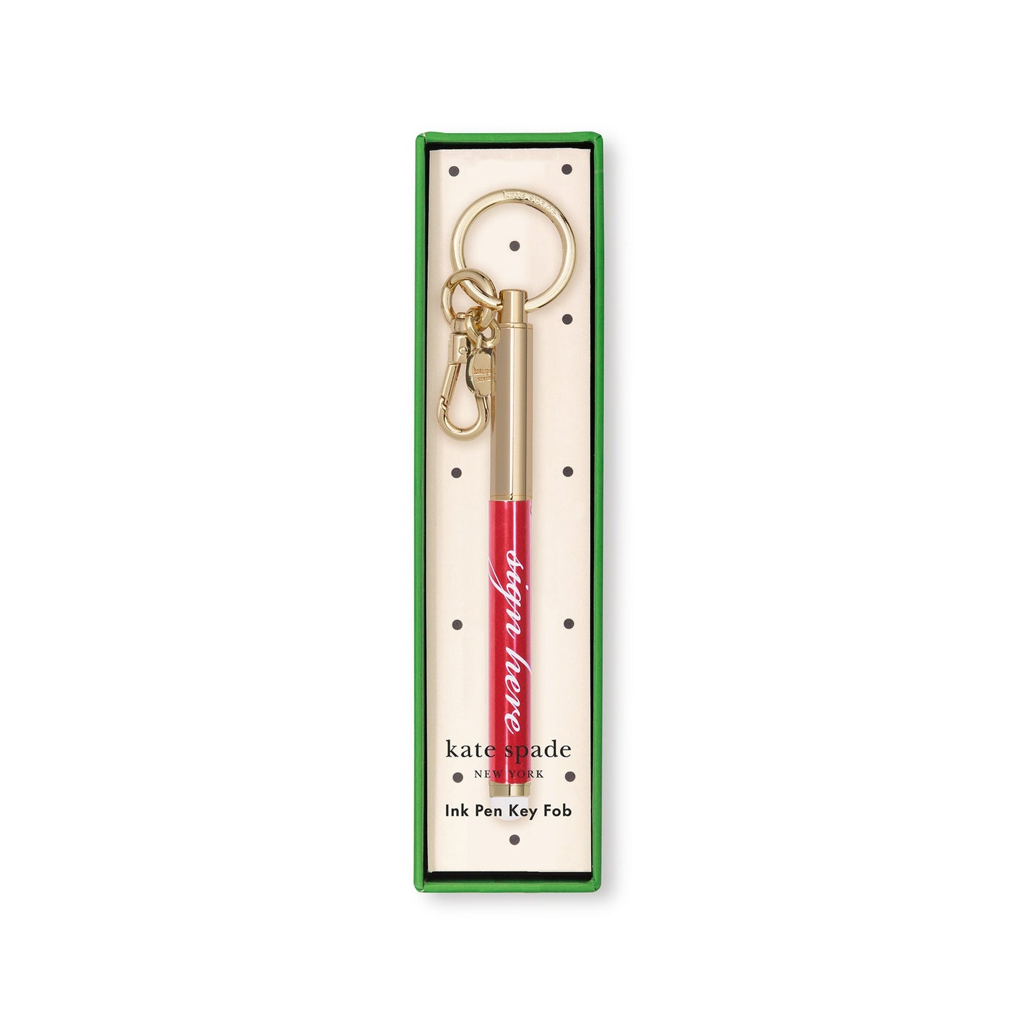 Kate Spade 256305 Sign Here Key Fob Pen