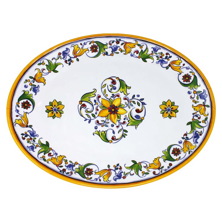 Le Cadeaux 286CAPR Capri 16" Oval Platter