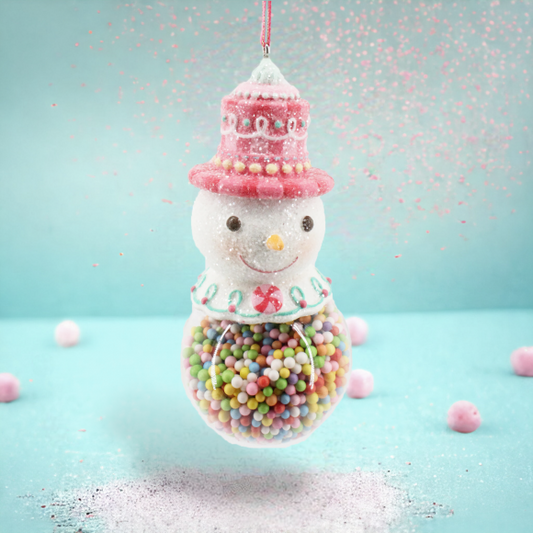 December Diamonds 29-29308 5" Snowman Bubblegum Ornament