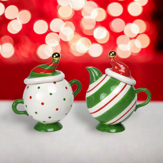 December Diamonds 29-29433 Peppermint Sugar/Creamer Set