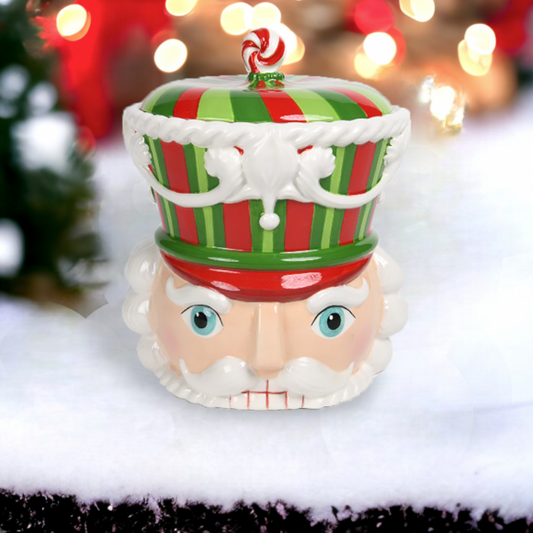 December Diamonds 29-29437 Nutcracker Cookie Jar