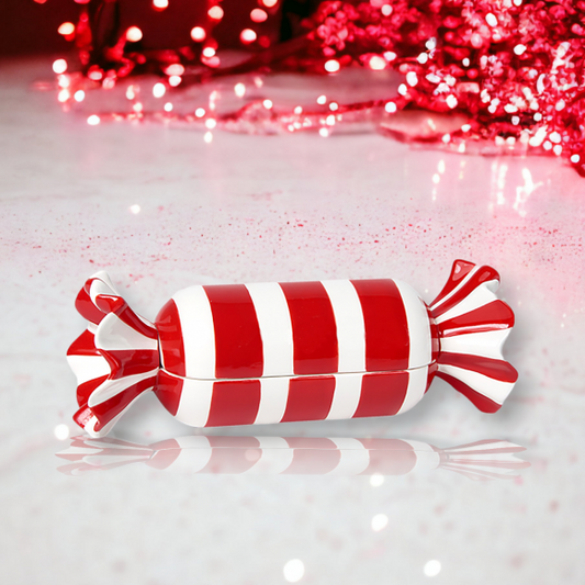 December Diamonds 29-29649 Red/White Candy Wrapper Box