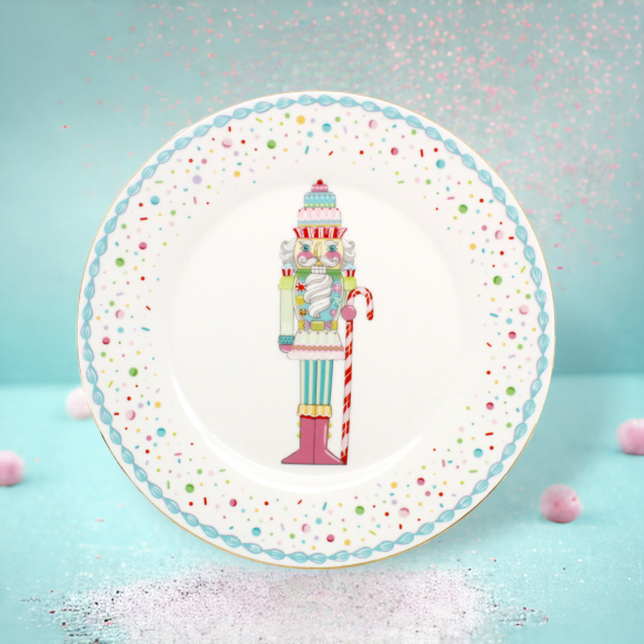 December Diamonds 29-29746 Candy Nutcracker Plate