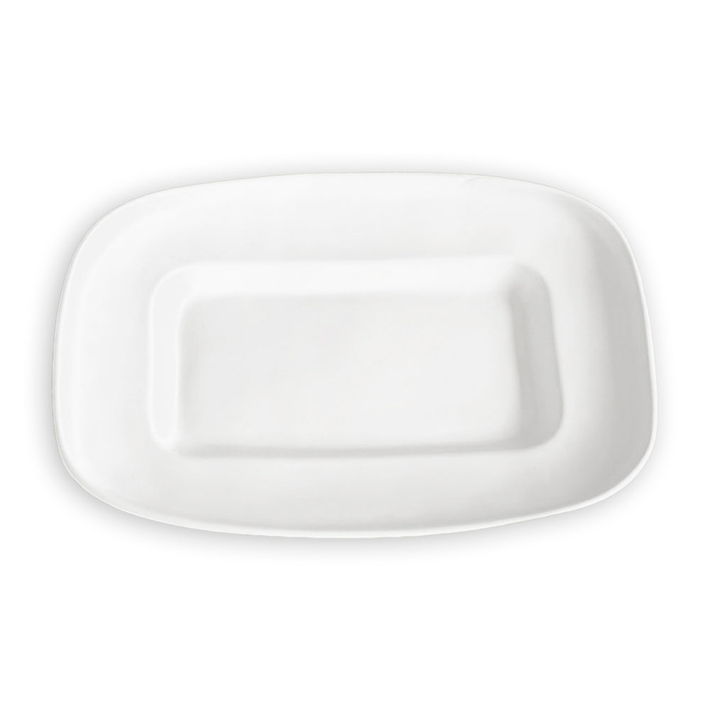 Beatriz Ball 2946 VIDA Nube Medium Rectangle Platter - White