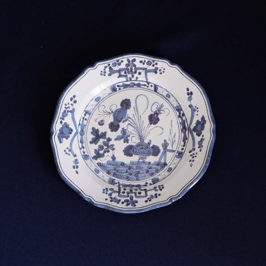 Beatriz Ball 3092 VIDA Faenza 9" Salad Plate  - Blue & White