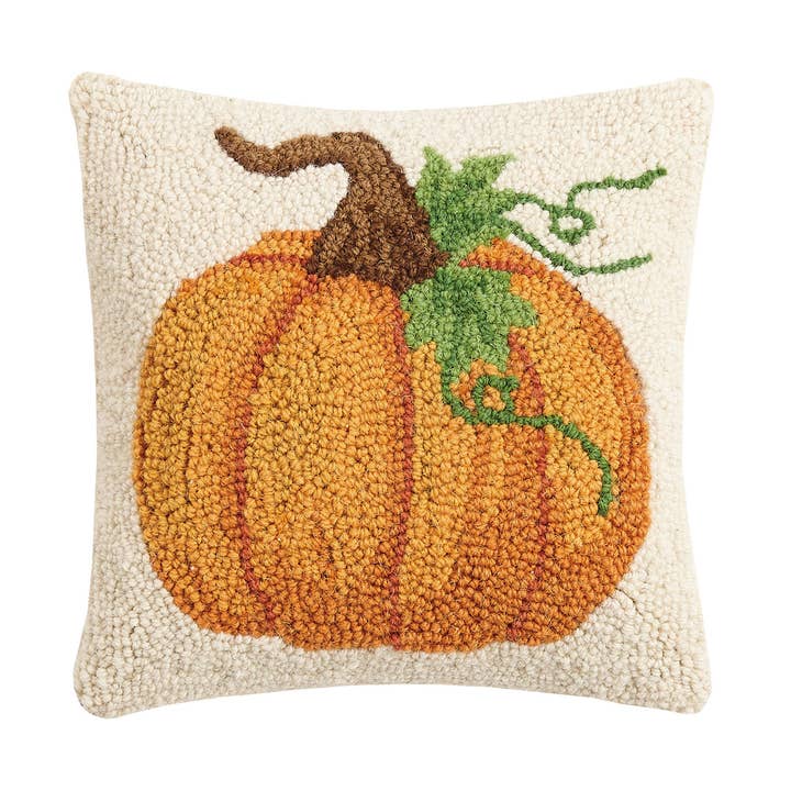Peking Handicraft 31JES1576C10 Pumpkin Hook Pillow