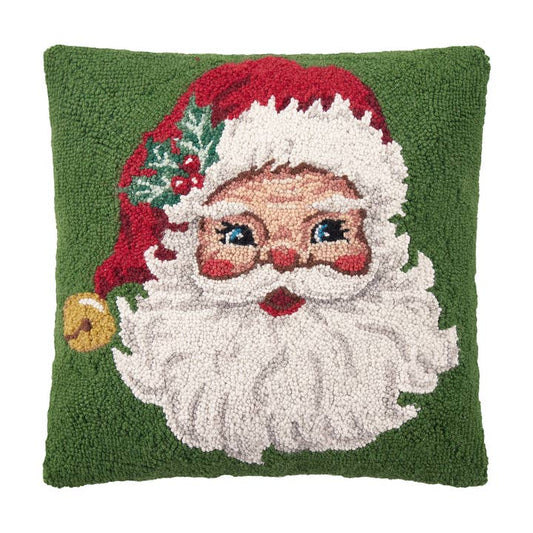 Peking Handicraft 31SJM1119 Red Hat Santa Hook Pillow