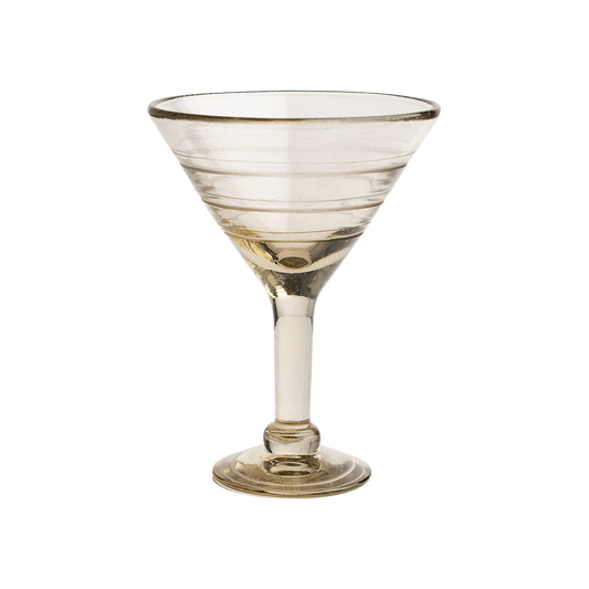 Jan Barboglio 3254CL Halos Martini - Clear w/ 4 Etched Lines