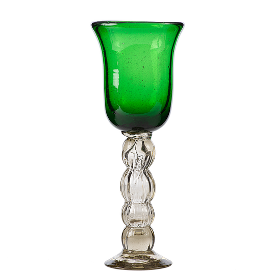 Jan Barboglio 3257GR Pera Goblet - Green