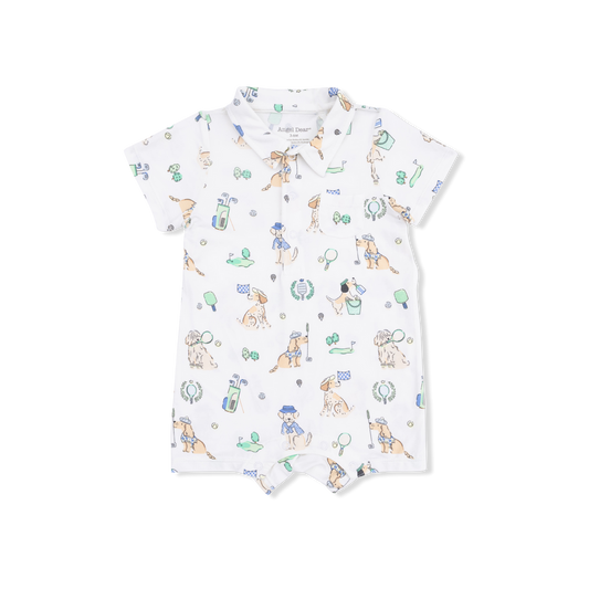 Angel Dear 35-S26-CCD Country Club Dogs Polo Shortie - Neutral