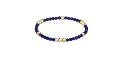 enewton BWOP3LAP Worthy Pattern 3mm Bead Bracelet - Lapis