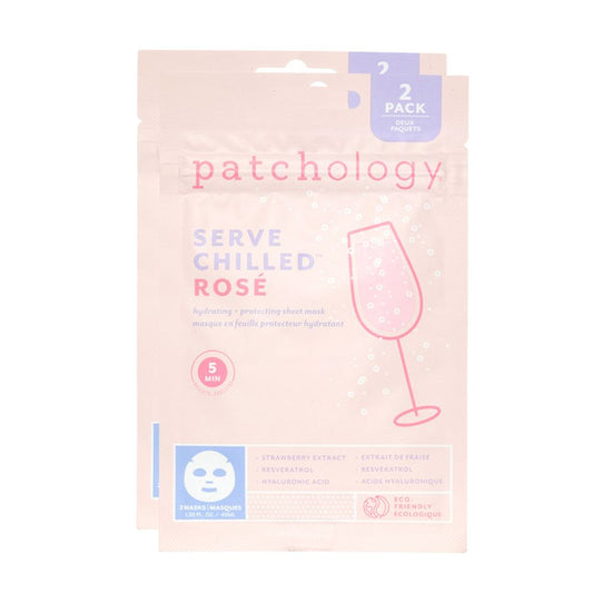 Patchology 2TSB-CHILLED Serve Chilled Rose Hydrating & Protecting Sheet Mask - set of 2