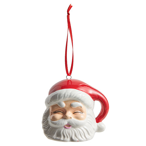 RAZ 4319201 Red Santa Ornament - 3.5"