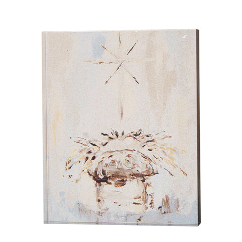 RAZ 4328030 Baby Jesus in Manger Acrylic Block