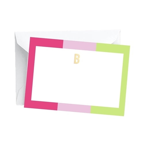 Mary Square Initial Notecard Set
