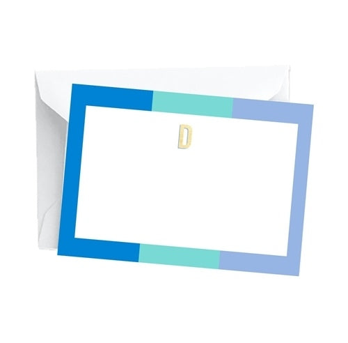 Mary Square Initial Notecard Set
