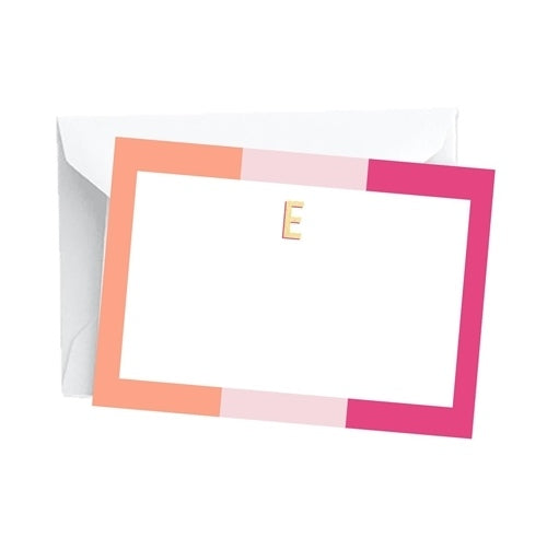 Mary Square Initial Notecard Set