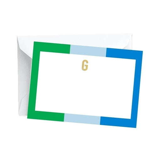 Mary Square Initial Notecard Set