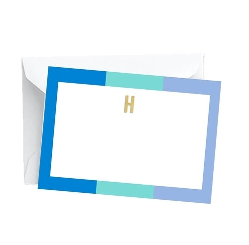Mary Square Initial Notecard Set