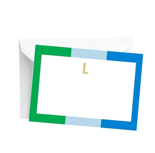 Mary Square Initial Notecard Set
