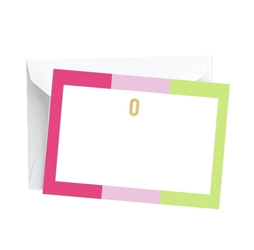 Mary Square Initial Notecard Set