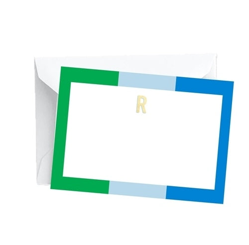 Mary Square Initial Notecard Set