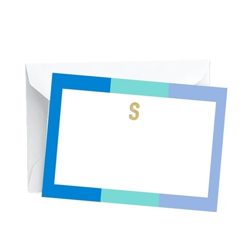 Mary Square Initial Notecard Set