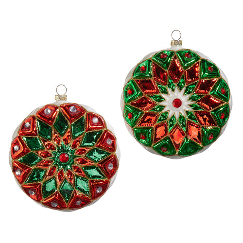 RAZ 4424535 Multicolor Starburst Ornament