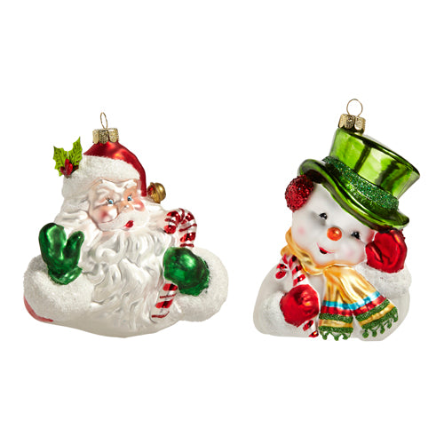 RAZ 4452872 Retro Christmas Ornament