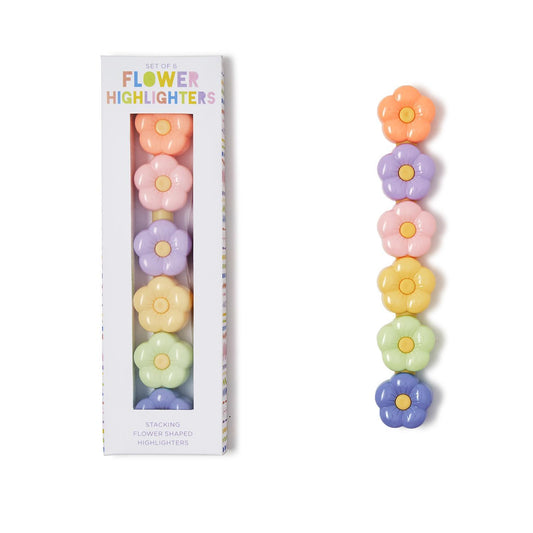 Cupcakes & Cartwheels 44747 Stackable Flower Highlighters - 5 Colors
