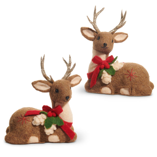 Raz Imports 4503586 Fuzzy Deer - 10"
