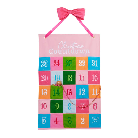 Raz Imports 4516653 Color Block Advent Calendar - 31.5"