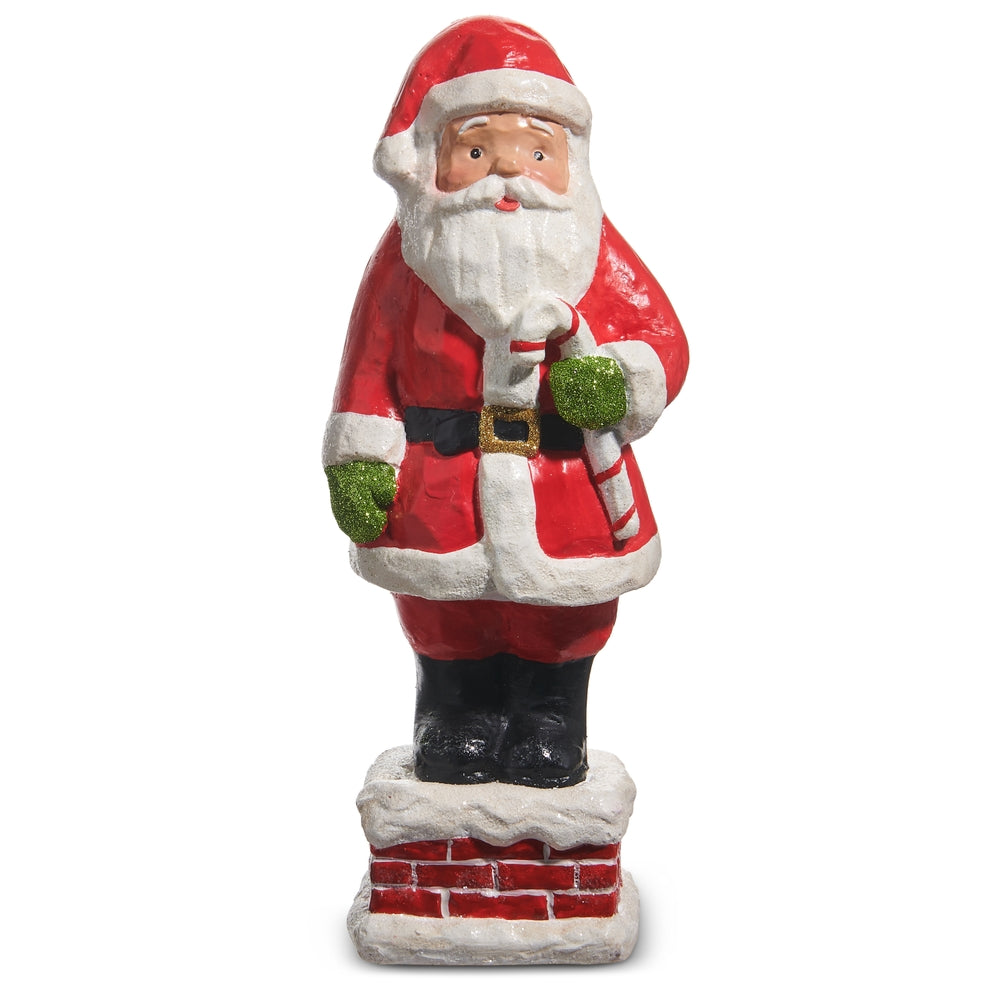 Raz Imports 4519150 Santa Down The Chimney - 13"