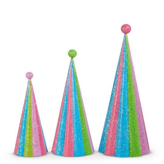 Raz Imports 4525992 Striped Cone Tree