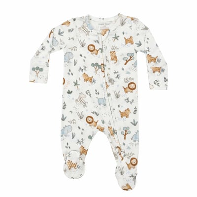 Angel Dear 651-F24-DSF Delicate Safari 2 Way Zipper Footie