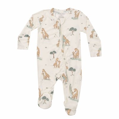 Angel Dear 651-F24-GIF Giraffe Families 2 Way Zipper Footie