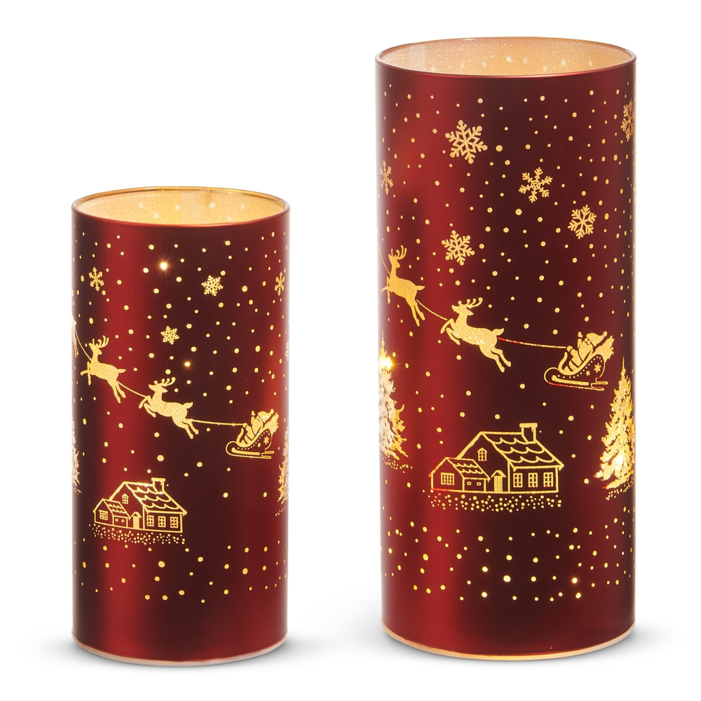 Raz Imports 4550172 Lighted Santas Sleigh Lanterns