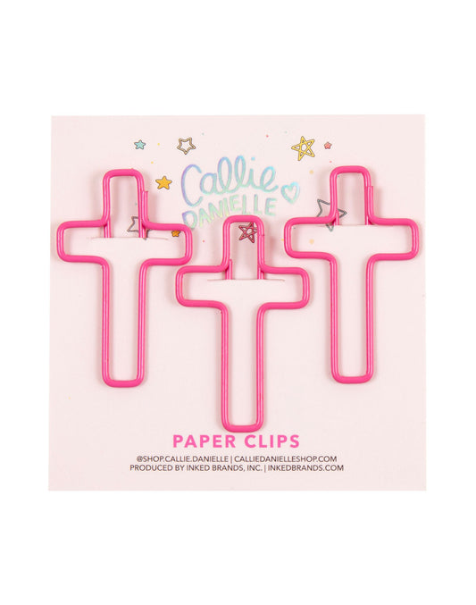Callie Danielle 455972 Pink Cross Clips