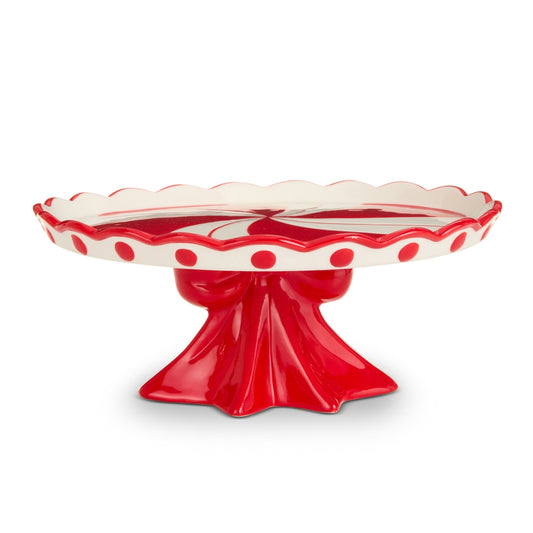 RAZ 4611613 Peppermint Cake Stand