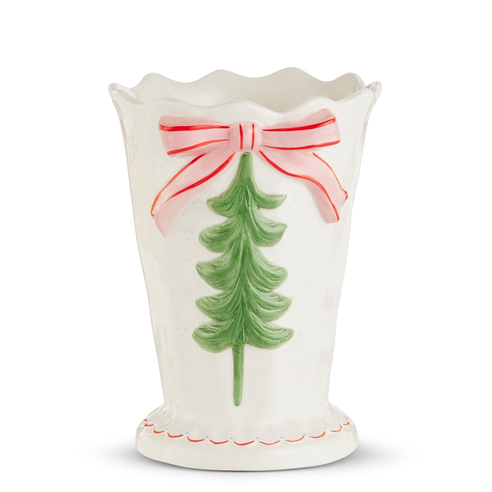 RAZ 4617818 Bow and Tree Vase