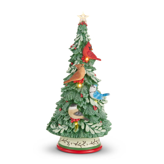 RAZ Imports 4657694 16" Birds on Lighted Christmas Tree